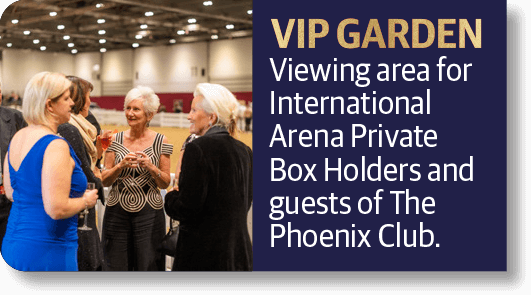 VIP Garden - Viewing area for International Arena Private Box Holders and guests of The Phoenix Club