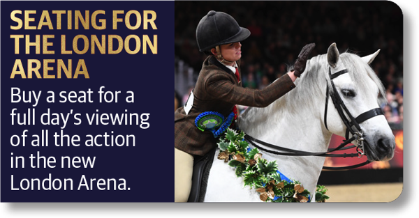 Seating for The London Arena - Buy seat for a full day's viewing of all the action in the new London Arena