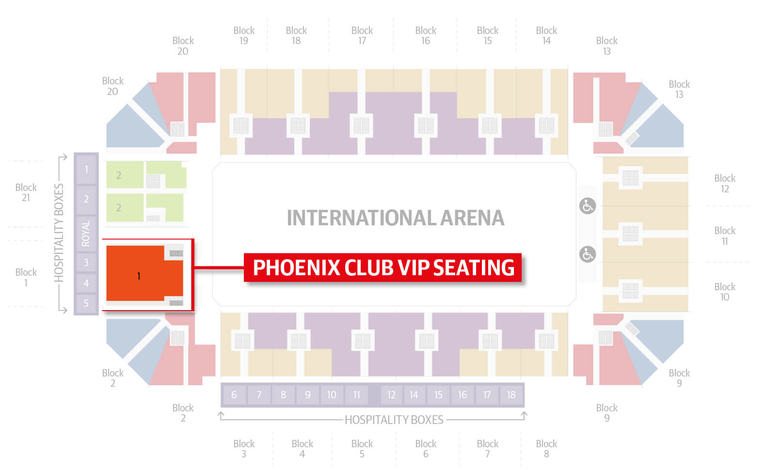 Phoenix Club Seating 2023 London International Horse Show